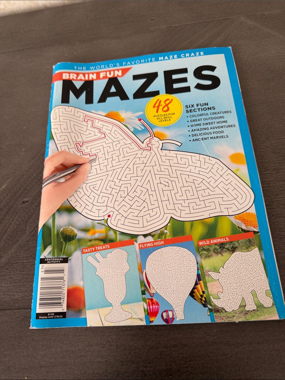 Mazes Kids Puzzle Book - Blue